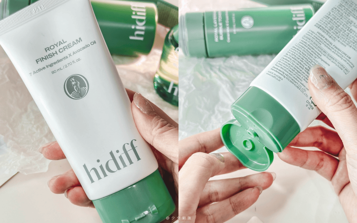 韓式養膚推薦！Hidiff 綠珍珠系列開箱 綠珍珠潤肌泡泡化妝水、綠珍珠 D-泛醇 3% 高濃縮水精華、綠珍珠酪梨修護乳霜實測分享
